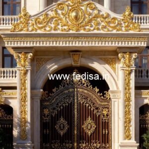 Luxury Hotel Front Elevation with LED Effects No-3781