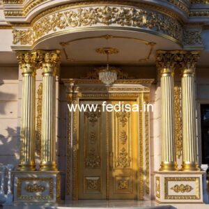 Luxury Hotel Front Design with Glass Panels No-4048