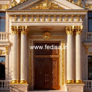 Contemporary Hotel Front Elevation Luxury No-4057