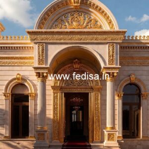 Elegant Luxury Resort Front View Design No-4085