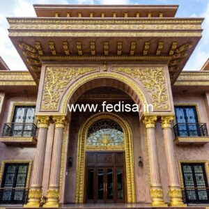 Luxury Hotel Exterior with Premium Materials No-4086