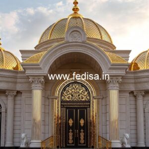 Luxury Hotel Exterior Design with Elegant Panels No-4124