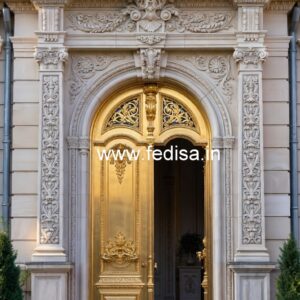 Modern Luxury Hotel Facade with LED Effects No-4133