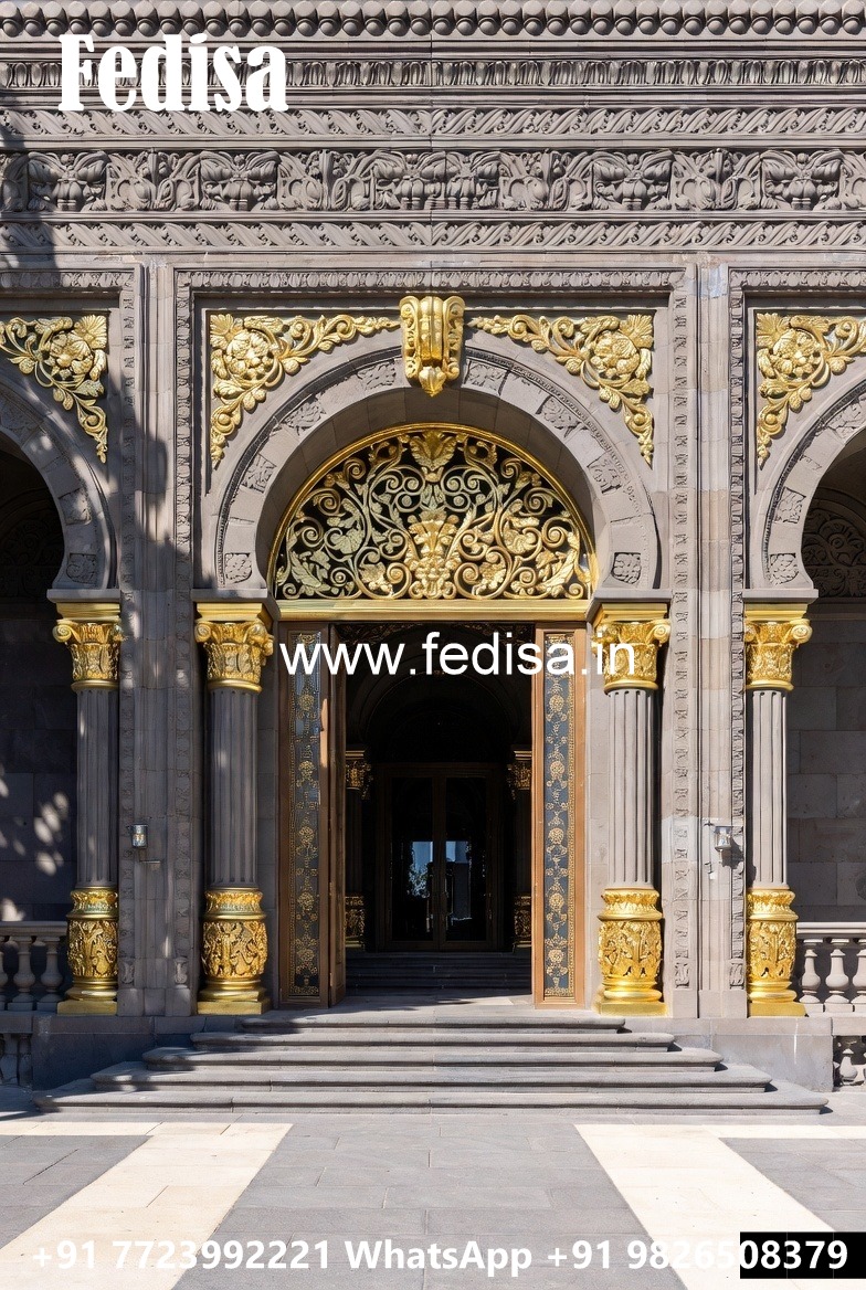 Luxury Hotel Front Architecture with Elegant Finish No-4142