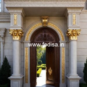 Luxury Hotel Exterior with Modern Glass Panels No-4166
