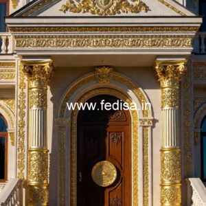 Luxury Hotel Elevation with Grand Entrance No-4189