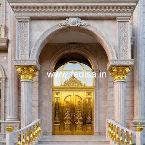 Elegant Hotel Main Gate Design for Premium Properties No-4203
