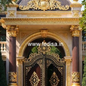 Hotel Main Gate Design with Elegant Lighting No-4214