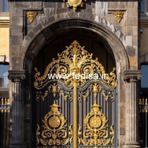 Decorative Hotel Gate Design for Modern Buildings No-4217