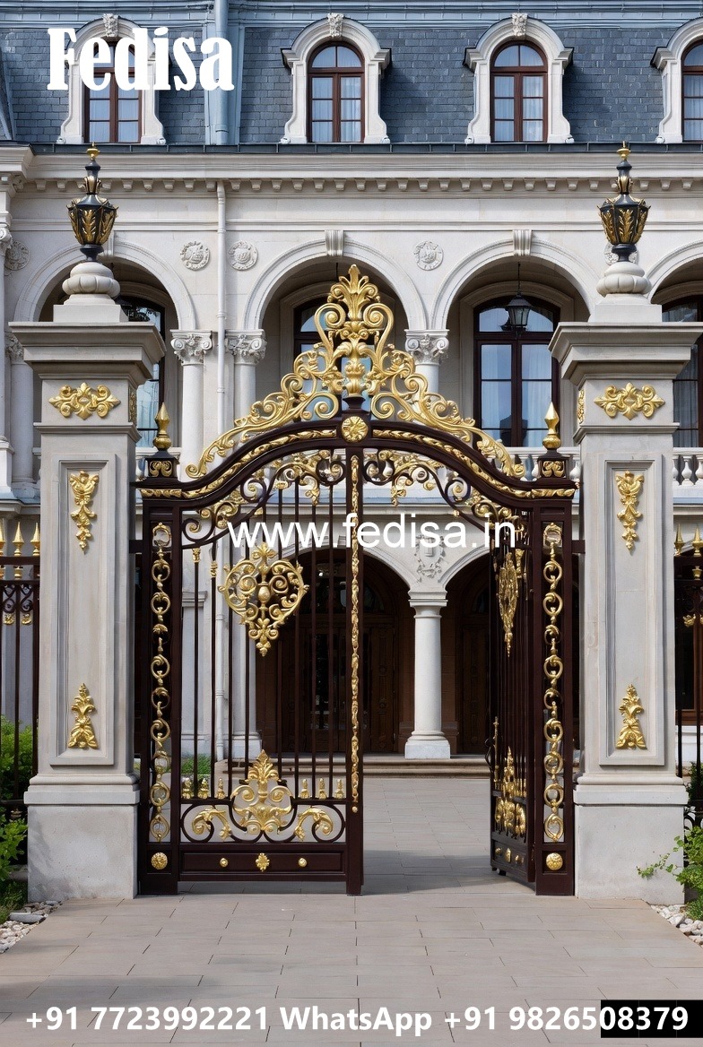 Elegant Hotel Driveway Entrance Gate Design No-4221