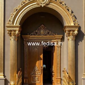 Stylish Hotel Main Gate Design for Elegant Entry No-4246