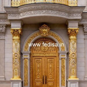 Hotel Front Gate Design with Stylish Facade No-4261