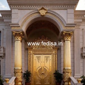 Grand Hotel Entrance Design with Elegant Gates No-4263