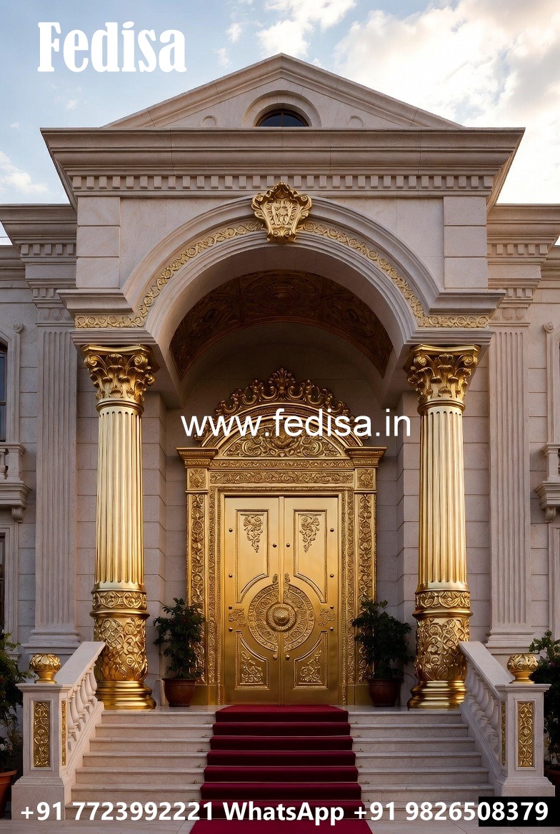 Grand Hotel Entrance Design with Elegant Gates No-4263