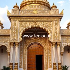 Hotel Entrance Gate Design with Modern Lighting Ideas No-4271