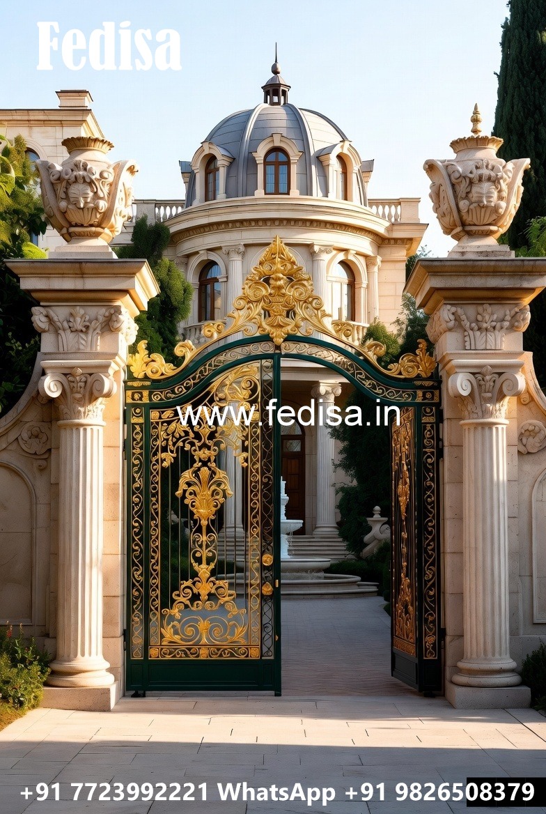 Modern Hotel Entrance Gate Design with Luxury Appeal No-4279