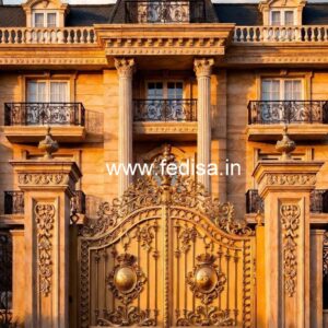 Modern Luxury Hotel Exterior Gate Design No-4283