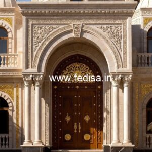 Hotel Entrance Gate Design with Royal Architecture No-4288