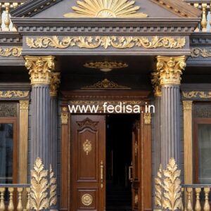 Hotel Entrance Gate Design with Luxury Decor Elements No-4291