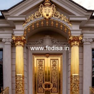 Hotel Elevation Design with Glass and Lighting No-4311