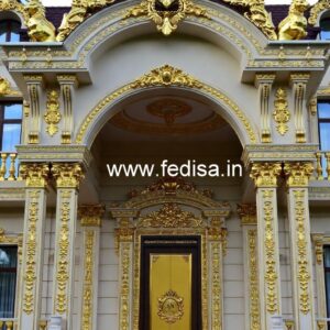 Stylish Hotel Elevation Design with LED Lighting No-4322