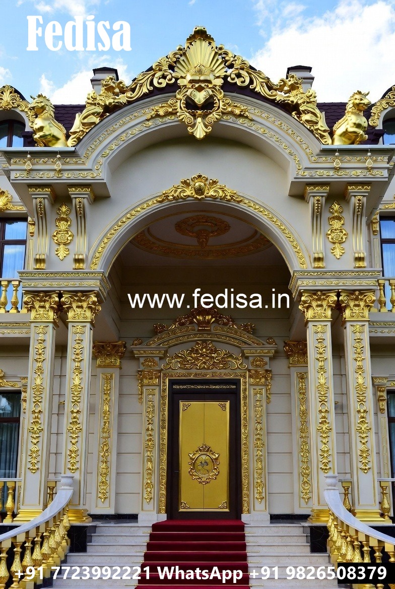 Stylish Hotel Elevation Design with LED Lighting No-4322