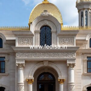 Luxury Hotel Building Front Elevation Design No-4333