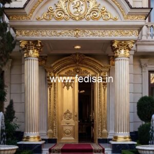 Luxury Hotel Elevation Design with Royal Look No-4338