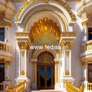 Modern Hotel Elevation Design with Luxury Facade No-4369