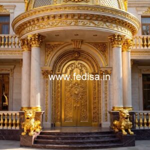 Luxury Hotel Elevation Design with Balcony Lighting No-4375