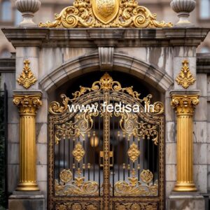 Elegant Hotel Exterior Design with Glass Panels No-4379