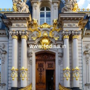 Luxury Hotel Front Elevation with LED Effects No-4381