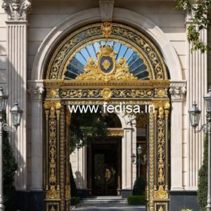 Hotel Elevation Design with Premium Entrance Style No-4384