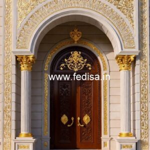 Luxury Resort Elevation Design with Elegant Facade No-4386