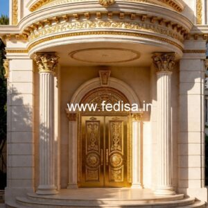Hotel Elevation Design with Elegant Exterior Finish No-4397