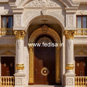 Hotel Front Elevation Design No-4403