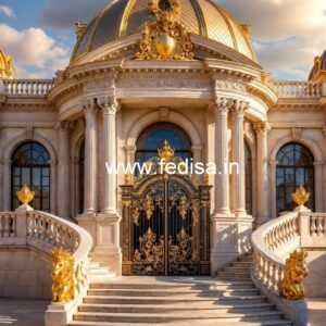 Luxury Hotel Front Elevation with Lighting No-4641