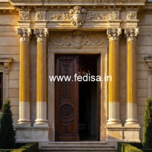 Elegant Luxury Hotel Front View Design No-4653