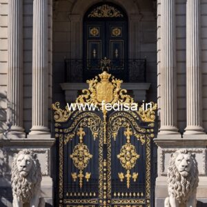 Luxury Hotel Elevation with Decorative Facade No-4667