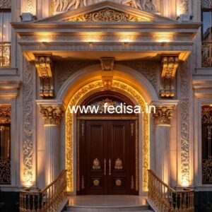 Elegant Luxury Resort Front View Design No-4685