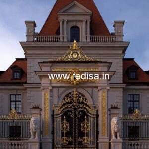 Luxury Hotel Elevation with Artistic Elements No-4704
