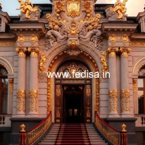 Modern Luxury Hotel Exterior with Balcony No-4719