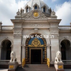 Luxury Hotel Exterior with Designer Facade No-4760