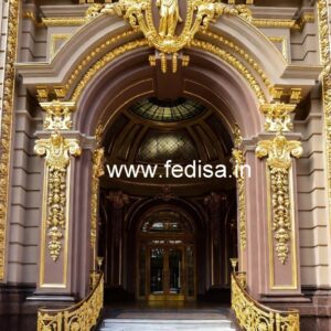 Luxury Hotel Elevation with Unique Exterior Style No-4769