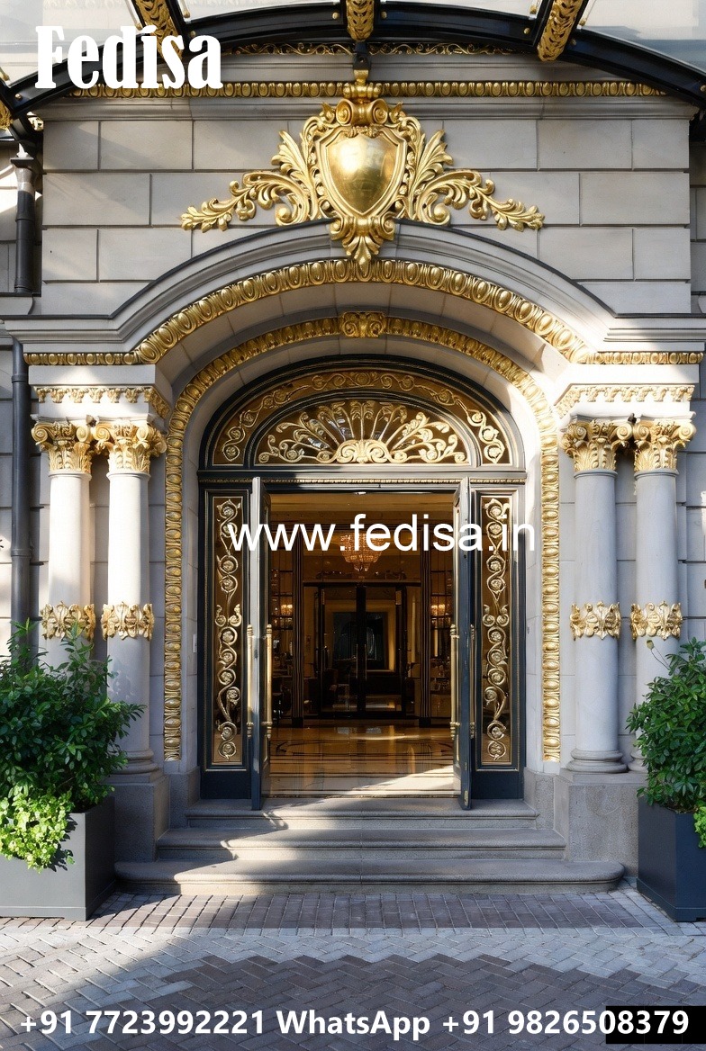 Modern Luxury Hotel Exterior with Elegant Lines No-4783