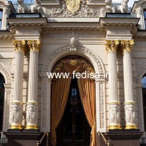 Luxury Hotel Elevation with Grand Entrance No-4789