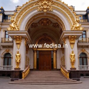 Elegant Hotel Main Gate Design for Premium Properties No-4803