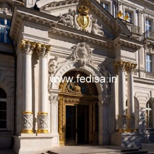 Decorative Hotel Gate Design for Modern Buildings No-4817