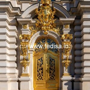 Elegant Hotel Driveway Entrance Gate Design No-4821