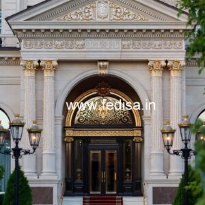 Stylish Hotel Entrance Architecture and Gate Design No-4825